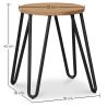 Tabouret Hairpin - 42cm - Bois clair et métal image 7