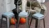 Coussin pour tabouret carré - simili cuir - Stylix image 7