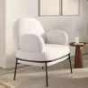 Fauteuil de Designer - Revêtu de Tissu Bouclé - Alia image 7