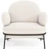 Fauteuil de Designer - Revêtu de Tissu Bouclé - Alia image 7