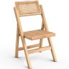 Lot de 2 chaises de salle à manger en rotin Canage et bois - Umbra image 7