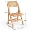 Lot de 2 chaises de salle à manger en rotin Canage et bois - Umbra image 7