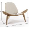 Fauteuil design - Fauteuil scandinave - Revêtement en Boucle - Lucy image 7