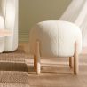 Tabouret Bas Rembourré en Bouclé - Curve image 7