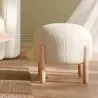 Tabouret Bas Rembourré en Bouclé - Curve image 7