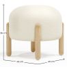 Tabouret Bas Rembourré en Bouclé - Curve image 7
