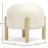 Tabouret Bas Rembourré en Bouclé - Curve image 7