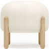 Tabouret Bas Rembourré en Bouclé - Curve image 7