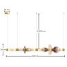 Lampe suspendue en cristal - LED - Singlen 120 CM image 7