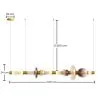 Lampe suspendue en cristal - LED - Singlen 120 CM image 7
