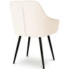 Chaise de salle à manger avec accoudoirs - Rembourrée en Bouclé Premium - Alene image 7