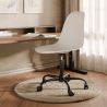 Chaise de bureau avec accoudoirs - Chaise de bureau à roulettes - Structure noire Denisse image 7