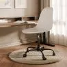 Chaise de bureau avec accoudoirs - Chaise de bureau à roulettes - Structure noire Denisse image 7