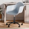 Chaise de bureau avec accoudoirs - Chaise de bureau avec roulettes - Structure noire Weston image 7