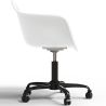 Chaise de bureau avec accoudoirs - Chaise de bureau avec roulettes - Structure noire Weston image 7