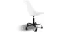 Chaise de bureau avec roulettes - Chaise de bureau pivotante - Structure noire Tulip image 7