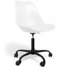 Chaise de bureau avec roulettes - Chaise de bureau pivotante - Structure noire Tulip image 7