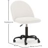 Chaise de Bureau Rembourrée - Bouclé - Evelyne image 7