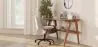 Chaise de Bureau Rembourrée - Velours - Evelyne image 7