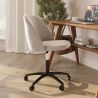 Chaise de Bureau Rembourrée - Velours - Evelyne image 7