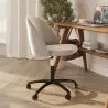 Chaise de Bureau Rembourrée - Velours - Evelyne image 7