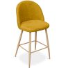 Tabouret tapissé en tissu - design scandinave - 66cm - Evelyne image 7