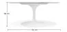 Table à manger ronde - 110 cm - Marbre - Tulip image 7