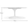 Table à manger ronde - 110 cm - Marbre - Tulip image 7
