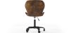 Chaise de bureau vintage - Cuir végétalien - Delare image 7