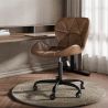 Chaise de bureau vintage - Cuir végétalien - Delare image 7