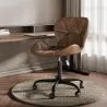 Chaise de bureau vintage - Cuir végétalien - Delare image 7