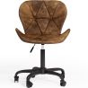 Chaise de bureau vintage - Cuir végétalien - Delare image 7