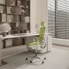 Chaise de bureau ergonomique avec roulettes et accoudoirs - Keys image 7
