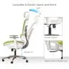 Chaise de bureau ergonomique avec roulettes et accoudoirs - Keys image 7