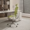 Chaise de bureau ergonomique avec roulettes et accoudoirs - Keys image 7
