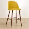 Tabouret rembourré en tissu - Design scandinave - 66cm- Evelyne image 7