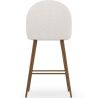 Tabouret En Bouclette Fausse Fourrure Tapissée - Boucles Blanches - Design scandinave - 66cm -  Evelyne image 7