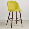 Tabouret tapissé en velours - Design scandinave - 66cm - Evelyne image 7