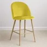 Tabouret tapissé en velours - Design scandinave - 66cm - Evelyne image 7