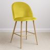 Tabouret tapissé en velours - Design scandinave - 66cm - Evelyne image 7