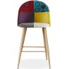 Tabouret Rembourré en Patchwork - Style Scandinave - 66cm - Evelyne image 7
