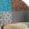 Tabouret Rembourré en Patchwork - Style Scandinave - 66cm -  Evelyne  image 7