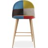 Tabouret Rembourré en Patchwork - Style Scandinave - 66cm - Evelyne image 7