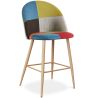 Tabouret Rembourré en Patchwork - Style Scandinave - 66cm - Evelyne image 7