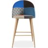 Tabouret Rembourré en Patchwork - Style Scandinave - 66cm - Evelyne image 7