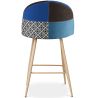Tabouret Rembourré en Patchwork - Style Scandinave - 66cm - Evelyne image 7