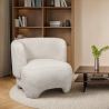 Fauteuil Rembourré - Fauteuil en Tissu Bouclé - Magnolia image 7