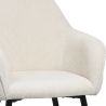 Chaise de salle à manger rembourrée en velours - Avrea image 7