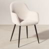 Chaise de salle à manger rembourrée en velours - Avrea image 7