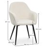 Chaise de salle à manger rembourrée en velours - Avrea image 7